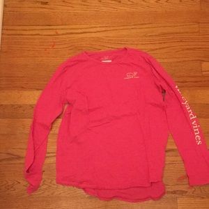 vineyard vines pink long sleeve